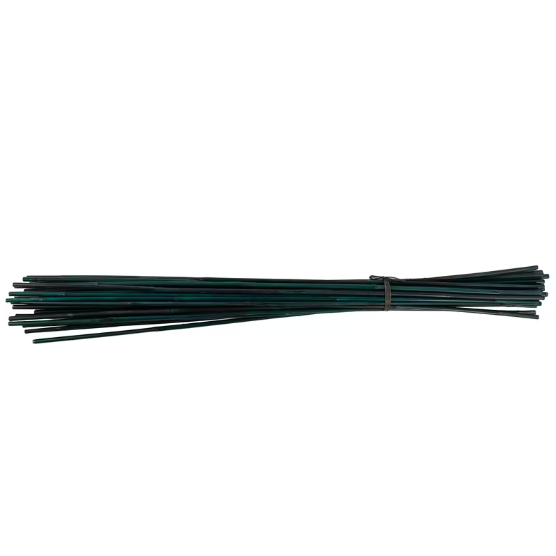 green bamboo plant support stakes in listed size options