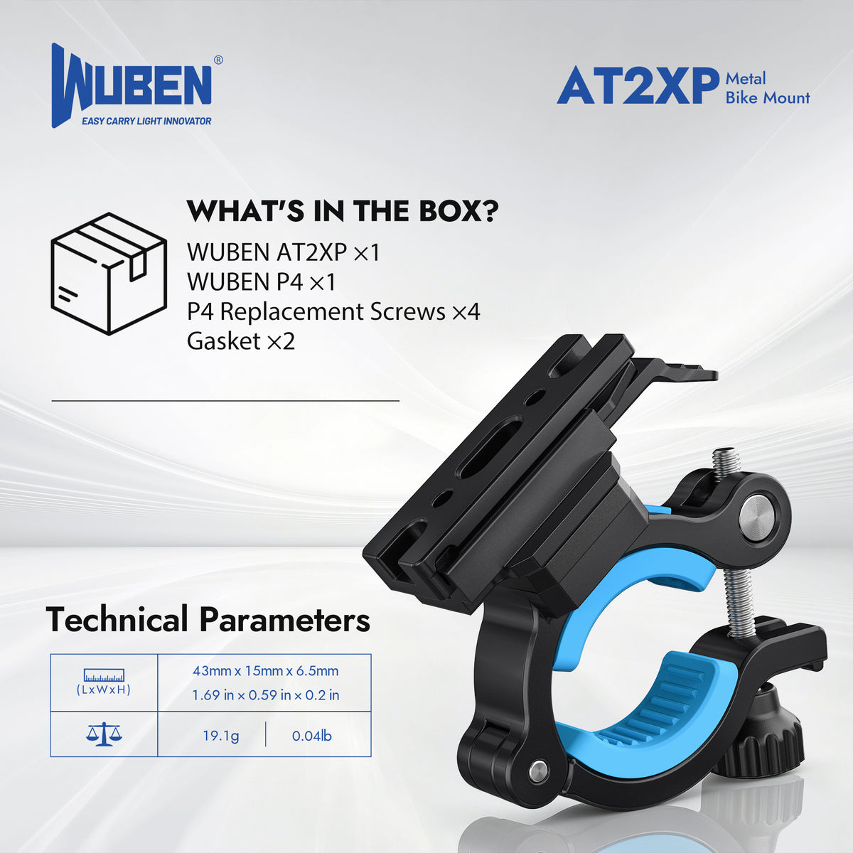 WUBEN AT2XP bike light mount product image