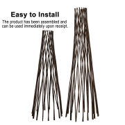 48 in x 13 in expandable willow teepee trellis for climbing plants