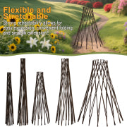 willow teepee trellis for vines flowers and garden pots