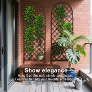 48 in x 18 in willow arc top trellis for climbing plants