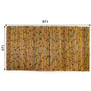 6 ft x 8 ft Natural Burnt Bamboo Fence Roll – Garden Screen