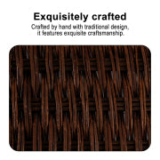 72'' H x 48'' W Brown Wood Fencing