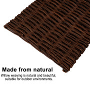 72 in x 24 in brown wood fencing panel for narrow garden screen