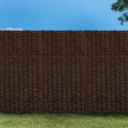 72 in x 24 in brown wood fencing detail for patio screening