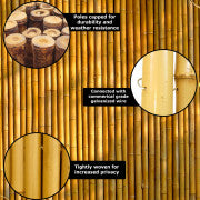 Caramel Brown Bamboo Fence 72" H X 96" L