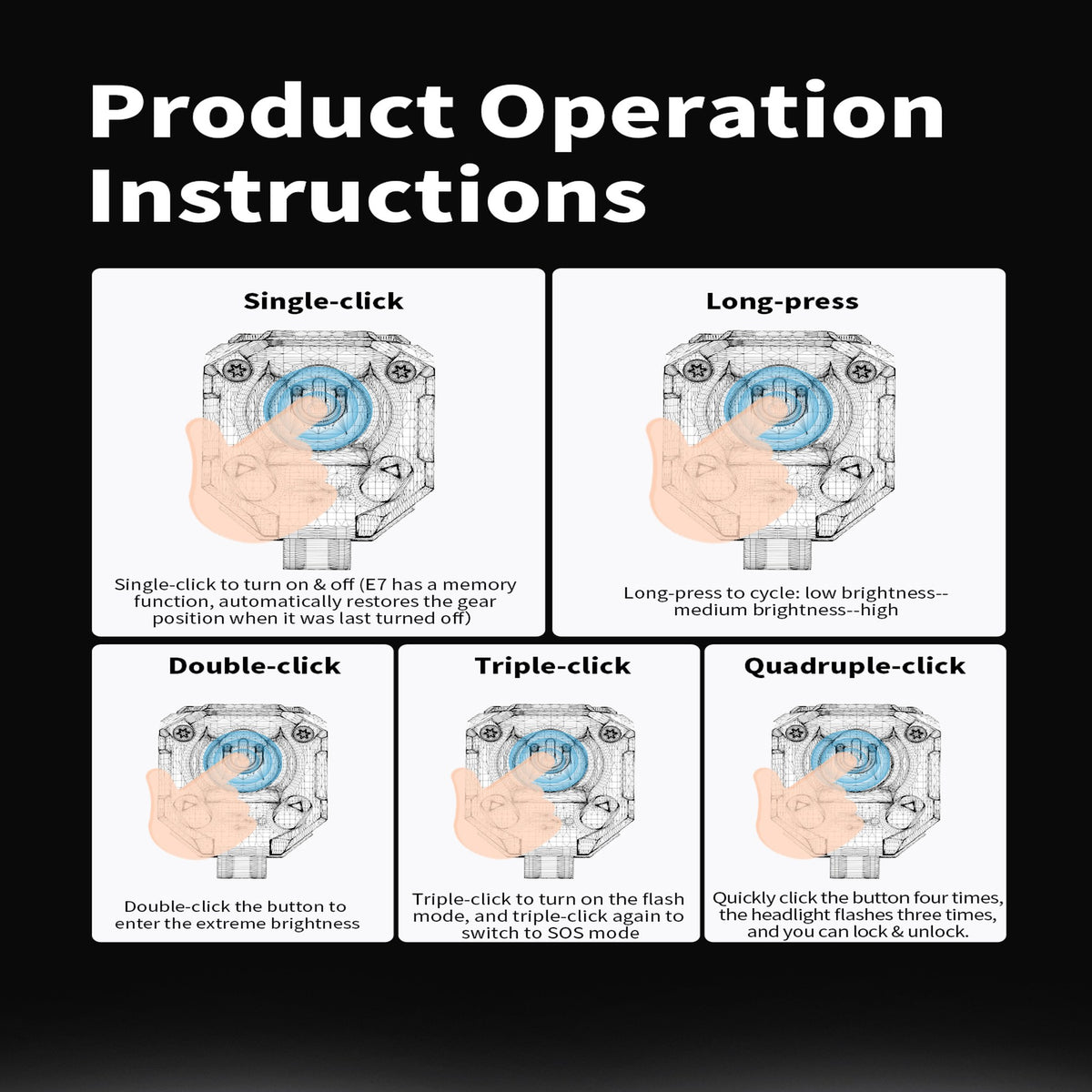 WUBEN E7 accessory option product image