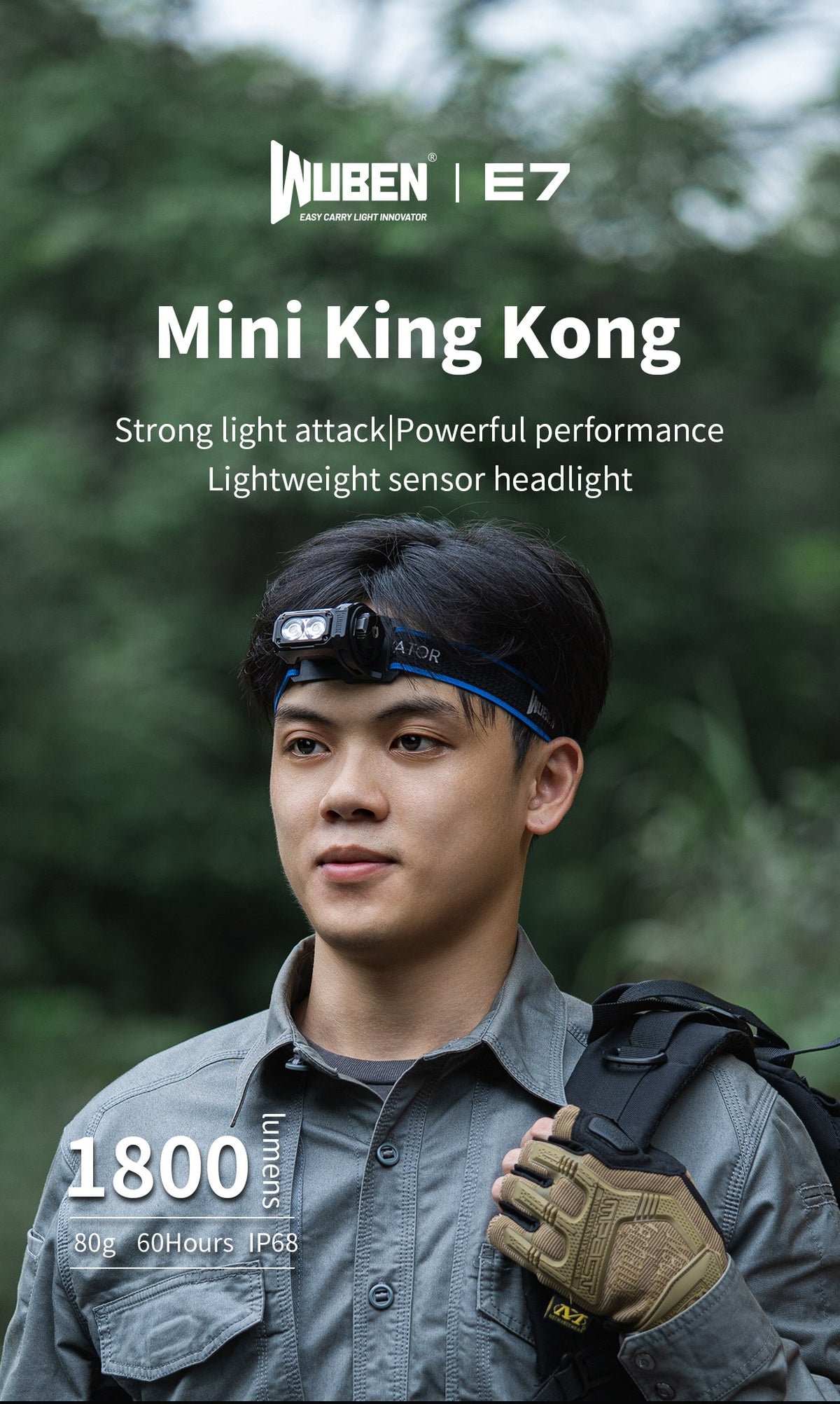 WUBEN E7 compact flashlight product image