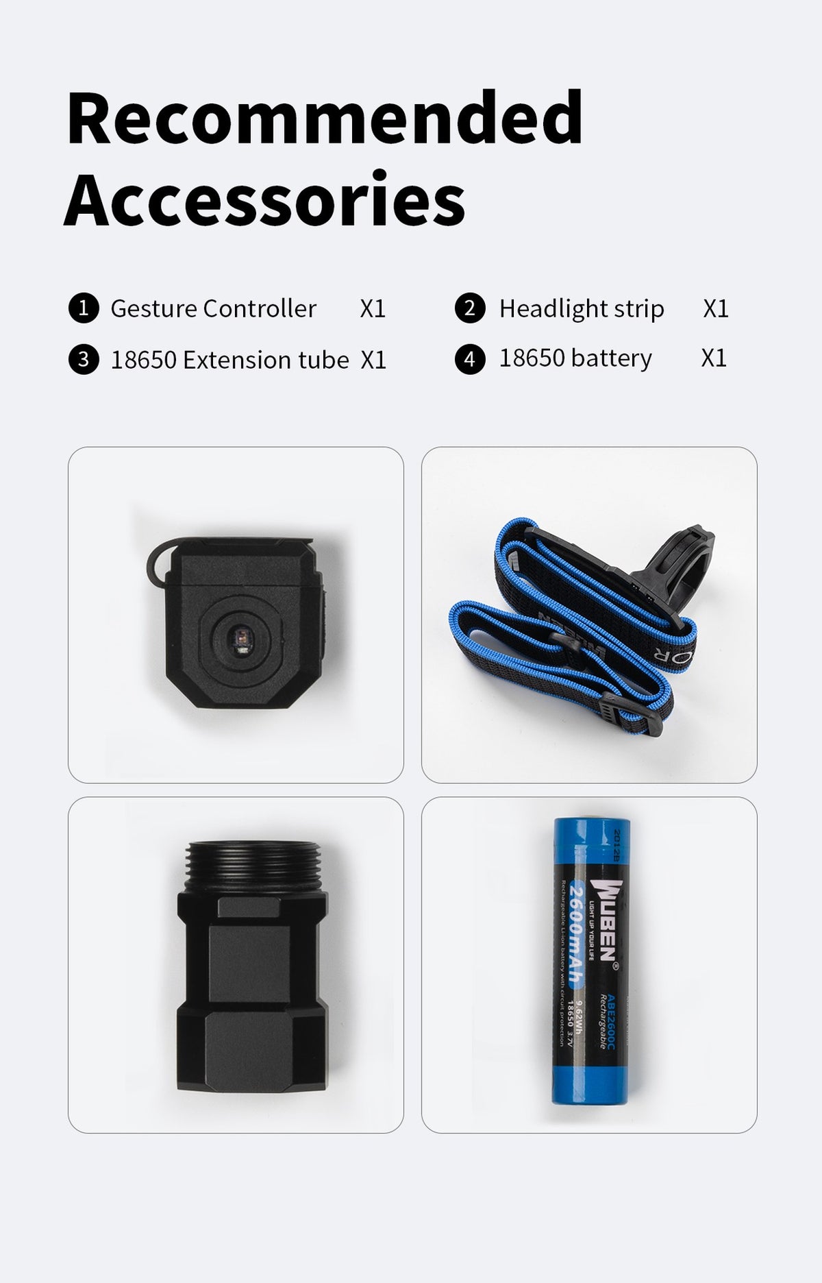 WUBEN E7 rechargeable flashlight detail image
