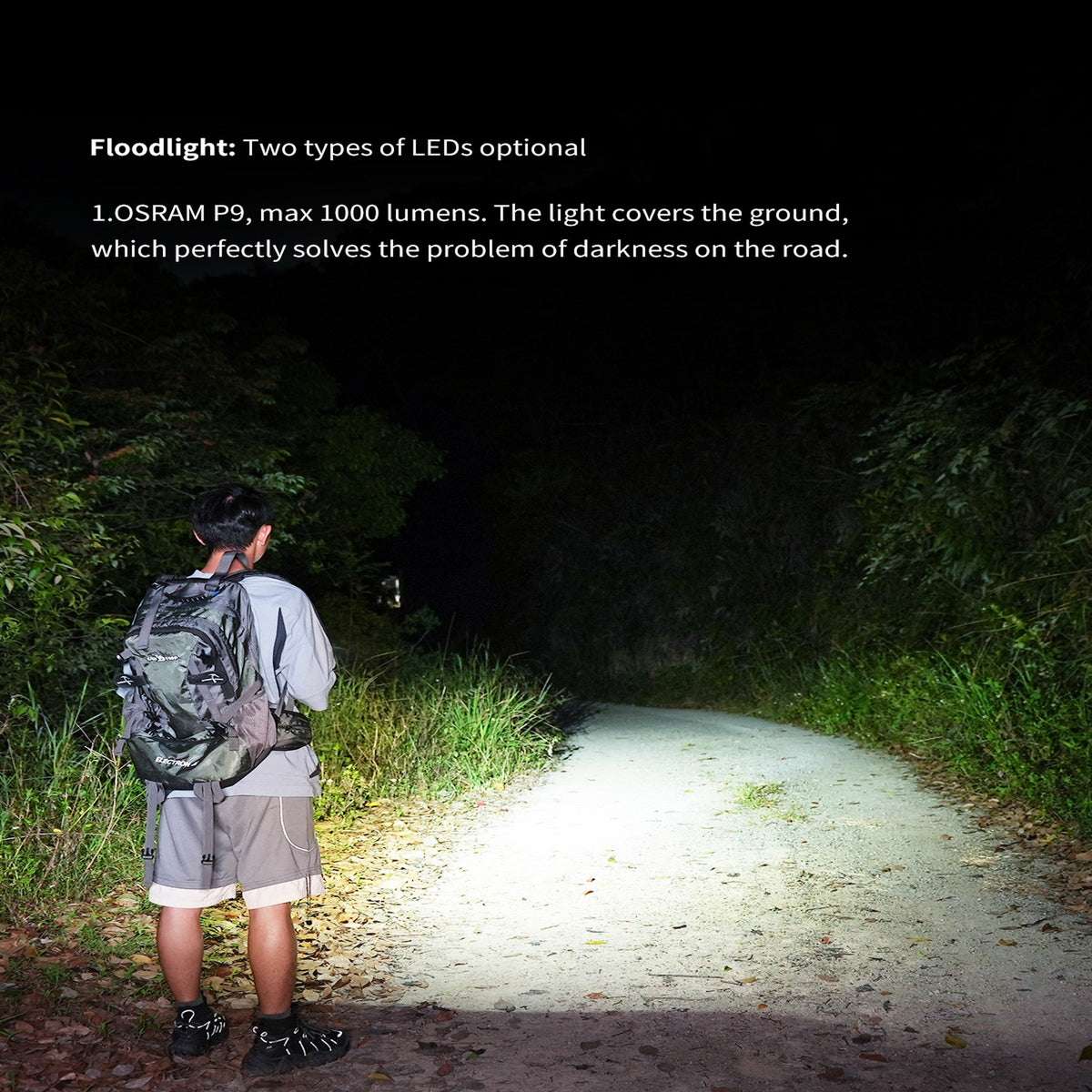 WUBEN L1 black flashlight product detail image