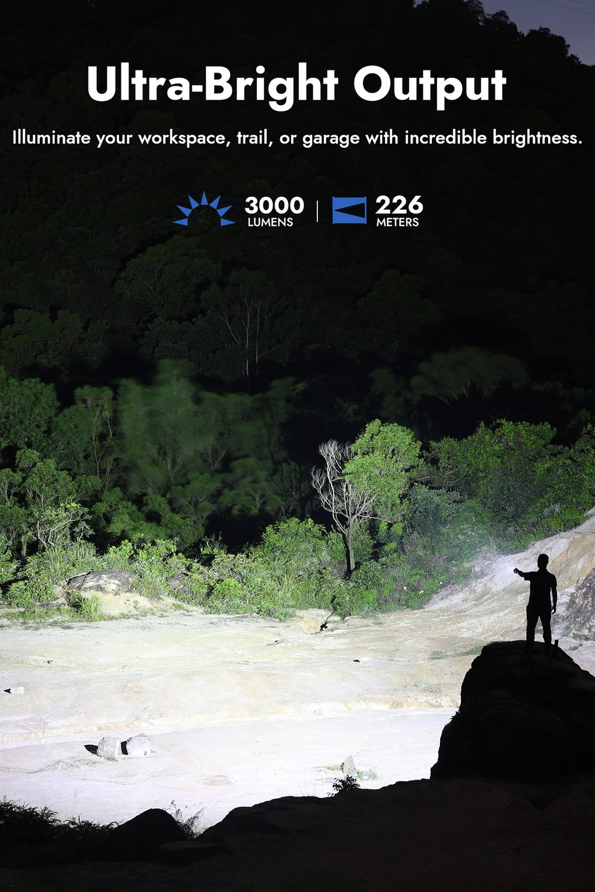 WUBEN L3 outdoor flashlight lighting image