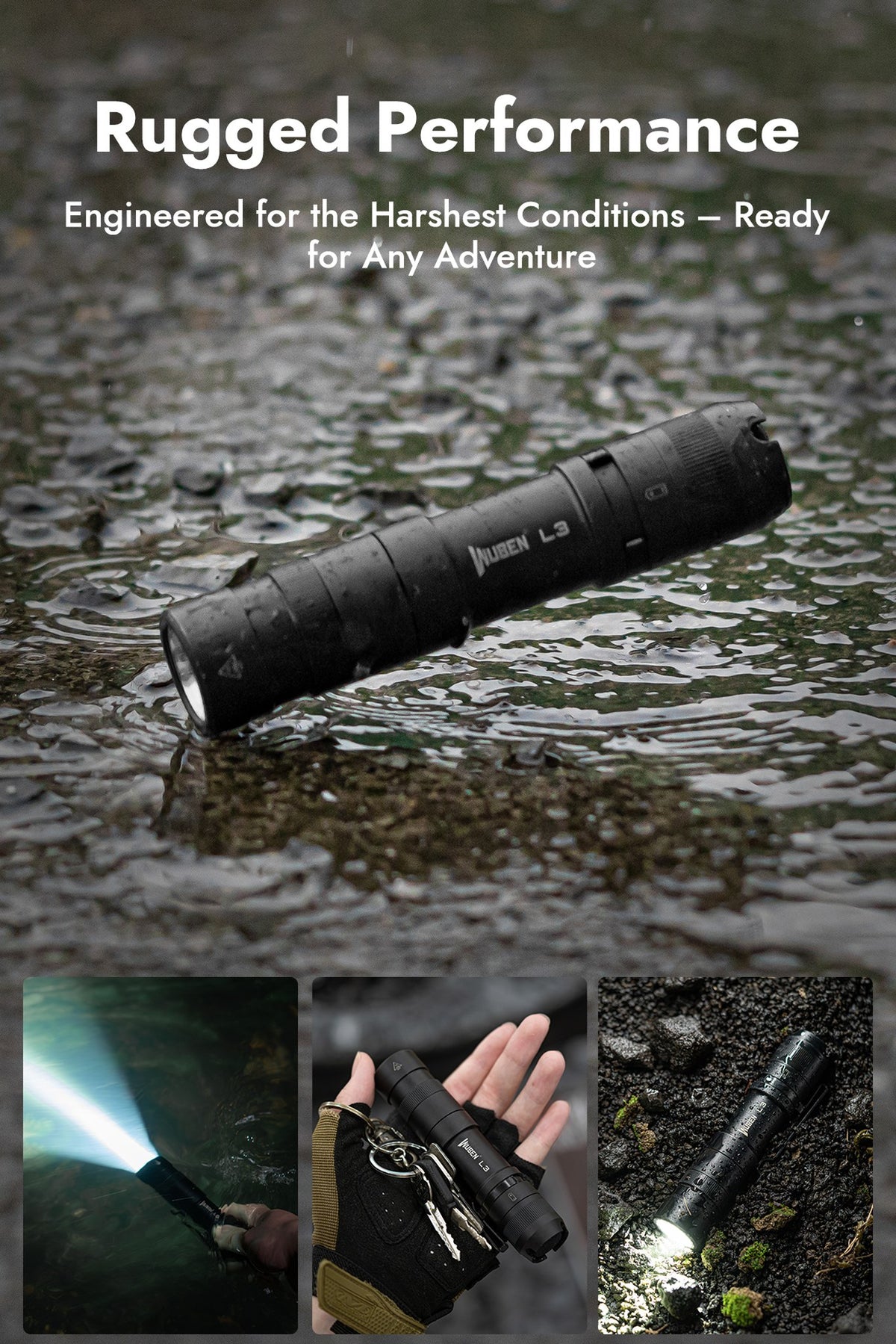 WUBEN L3 flashlight detail image