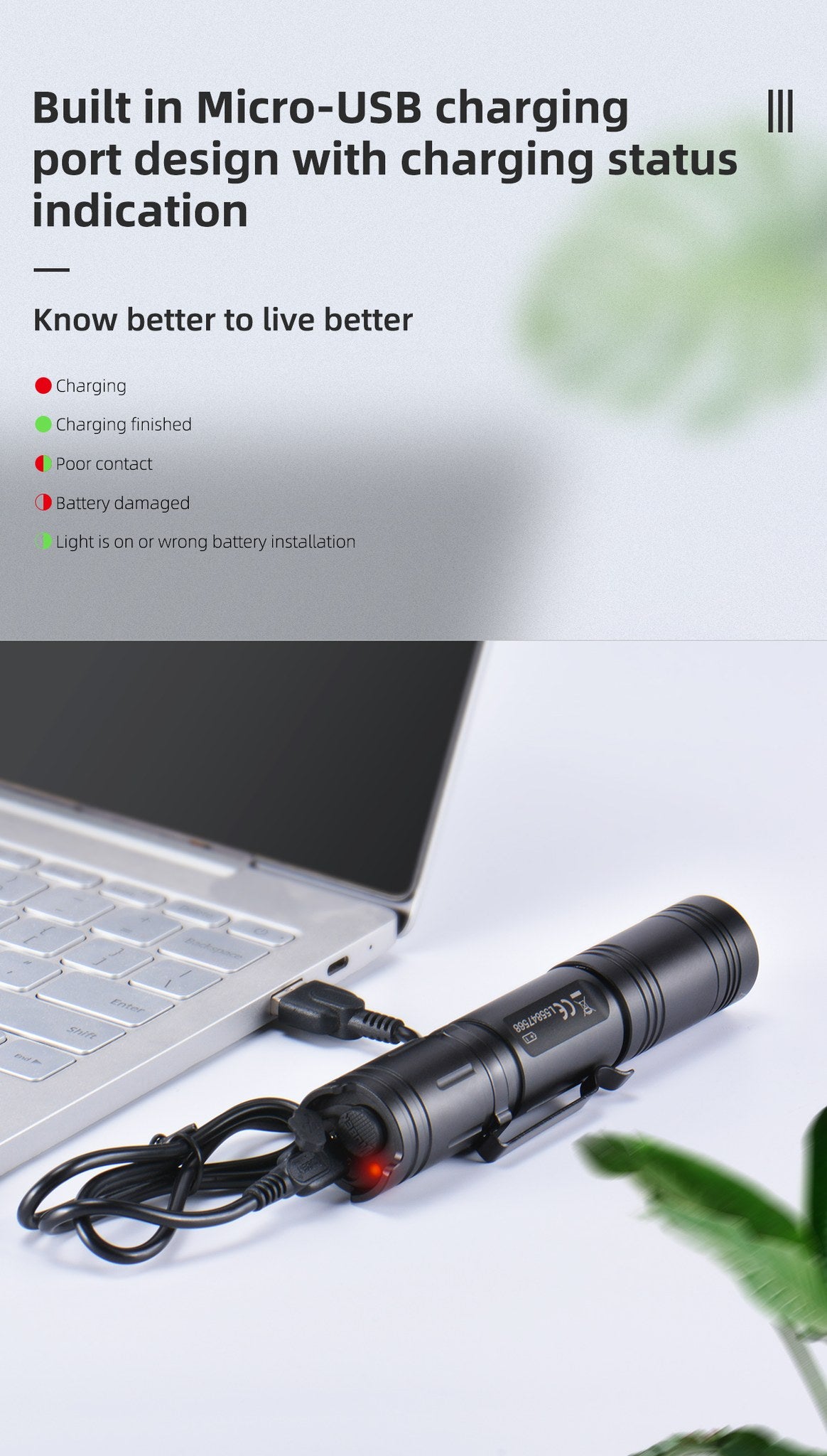 WUBEN L50 rechargeable flashlight feature image