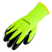 8-240 Pairs Latex Nitrile Coated Work Gloves - Green Safety Gloves with Knit Wrist (Medium)