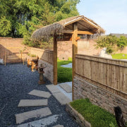 Bamboo or natural garden fence screening
