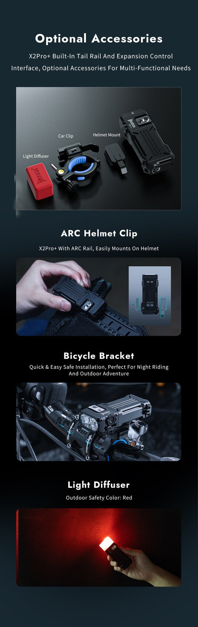 WUBEN X2Pro+ rechargeable flashlight product image