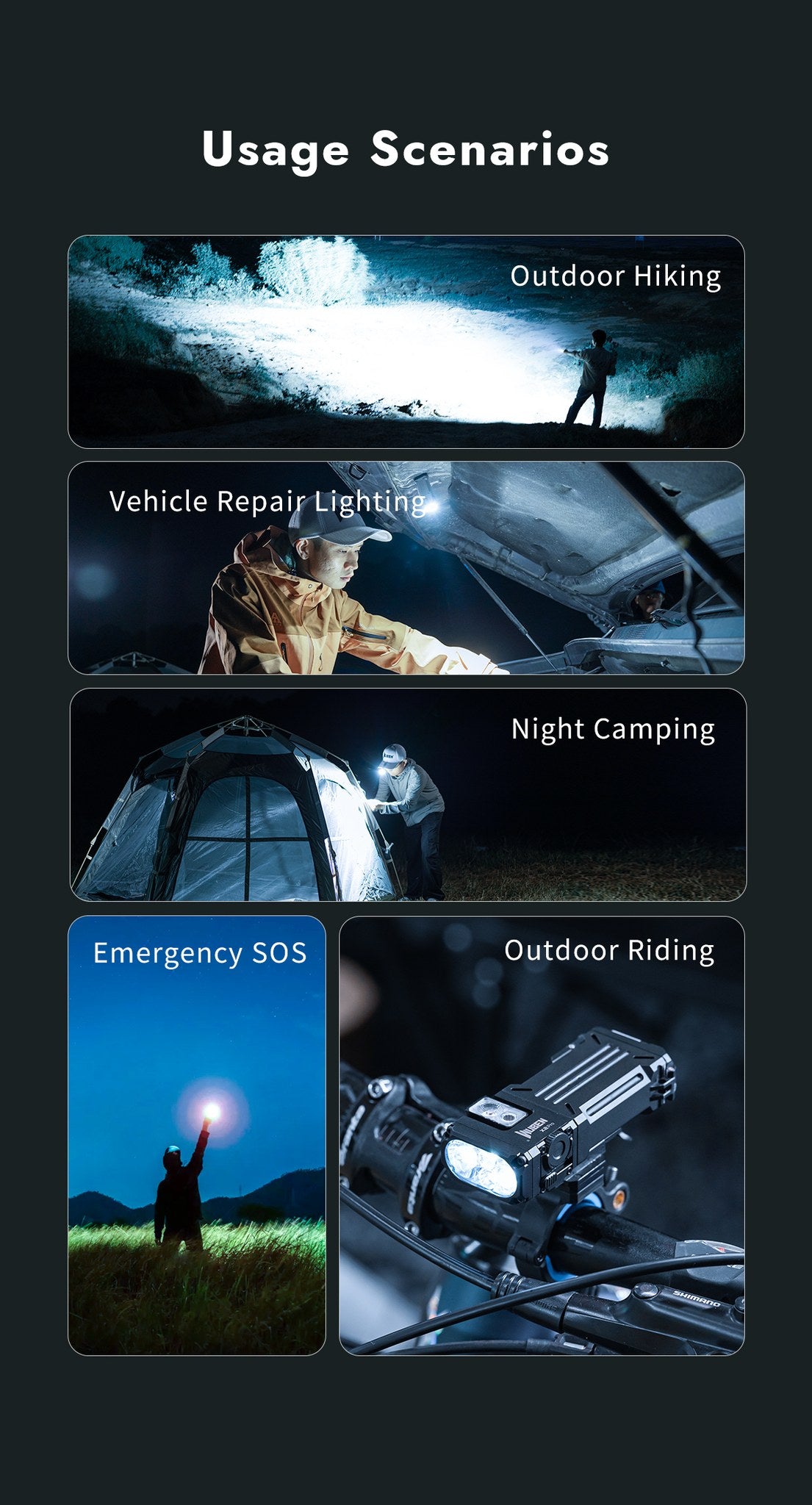 WUBEN X2Pro+ flashlight detail product image