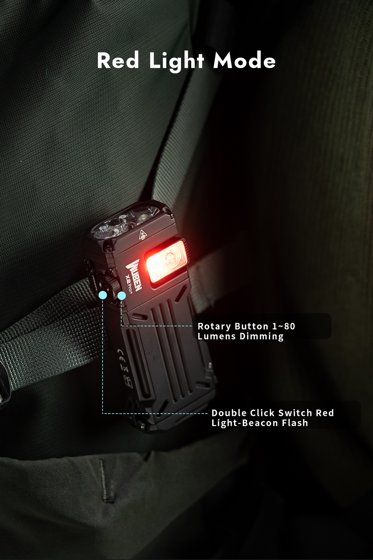 WUBEN X2Pro+ flashlight use-case image