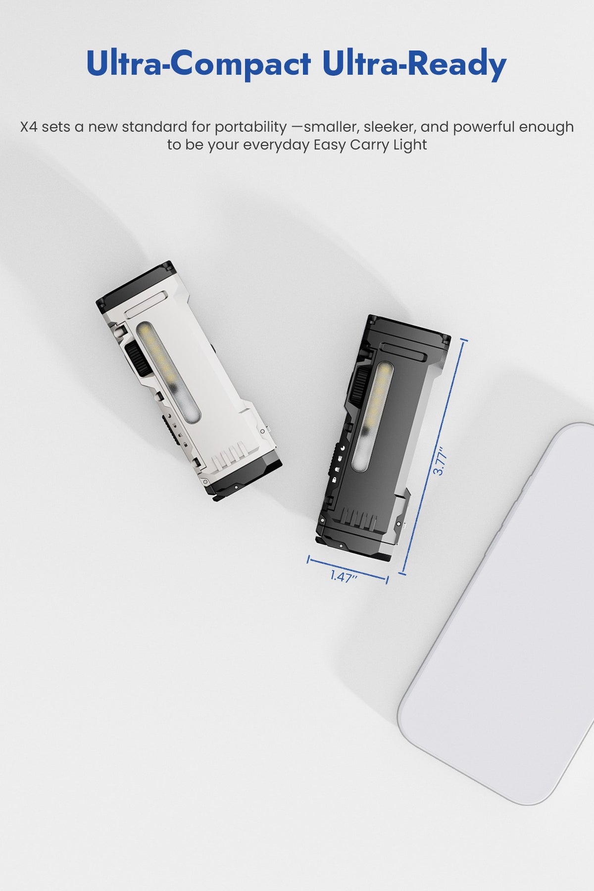 WUBEN X4 rechargeable flashlight product detail