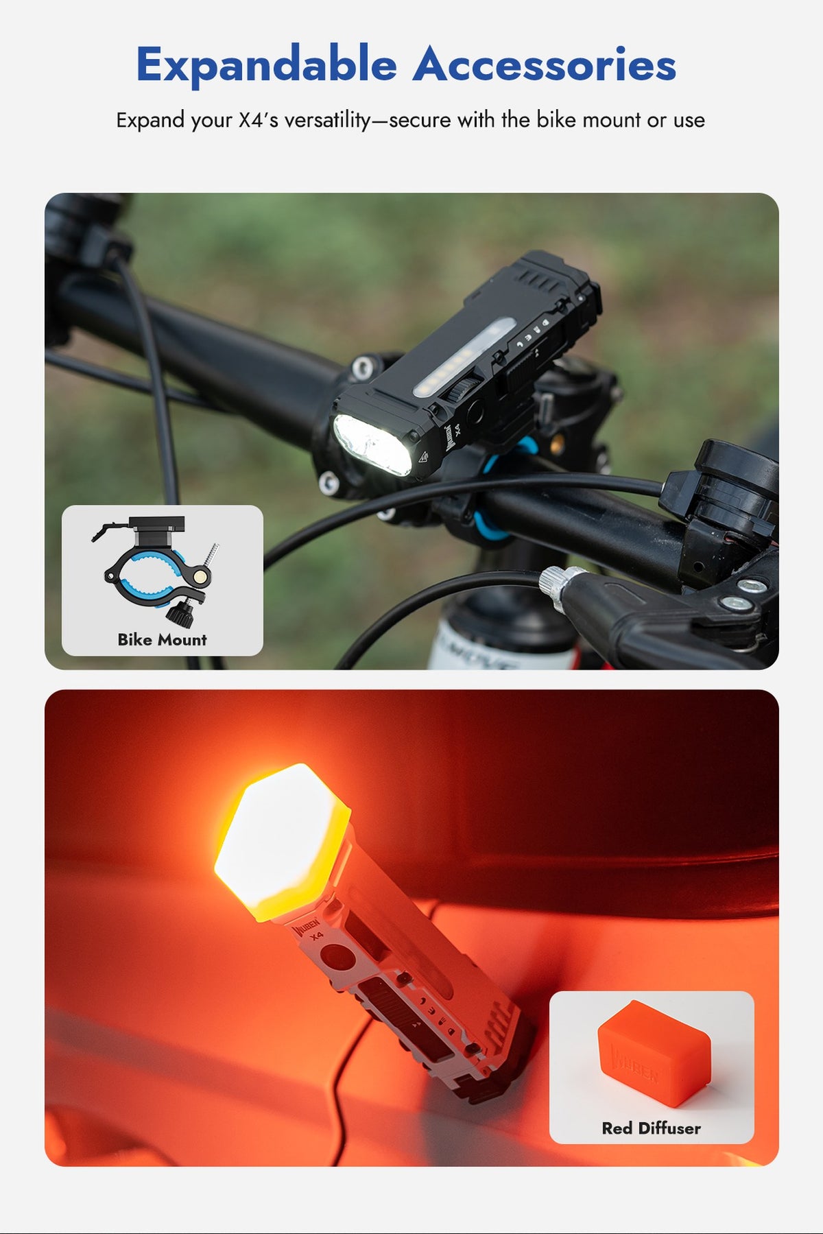 WUBEN X4 rechargeable flashlight feature image