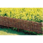 16 in high brown wood landscape border for garden paths