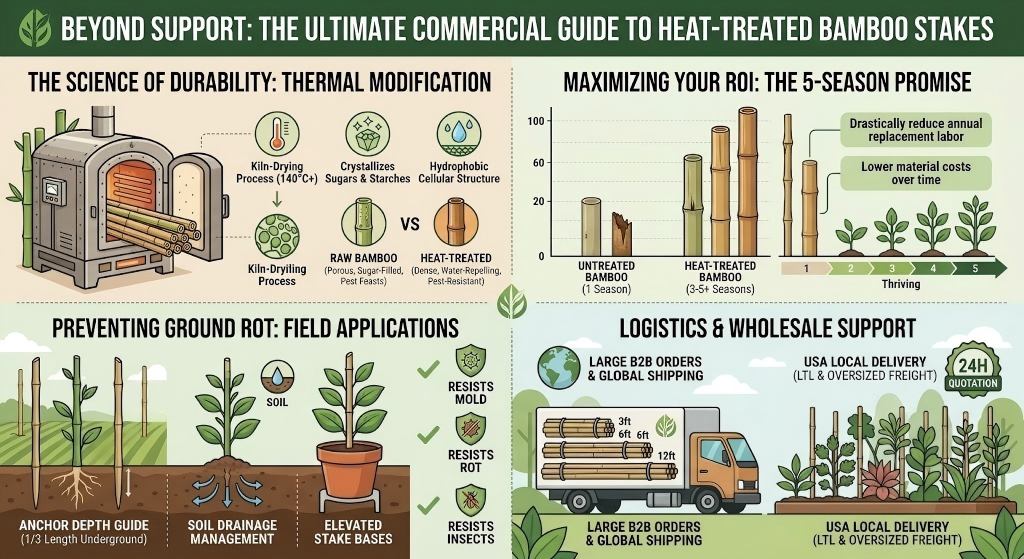 Heat-Treated Bamboo Stakes: Practical Buying and Care Guide