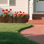 Natural garden border edging