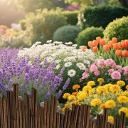 Natural garden border edging