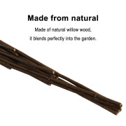 48'' H x 6'' W Three sides Expandable Willow Fence for Garden Plant Supporting