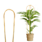 3-Feet Natural U-Hoops Bamboo,Plant Trellis,35.5in Garden Trellis for Climbing Plants Outdoor Indoor - 3 Pack