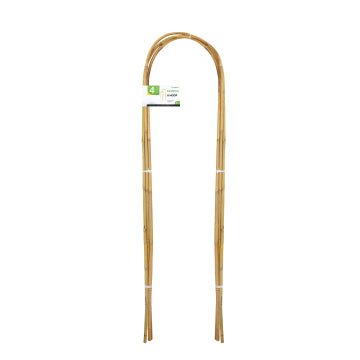 3-Feet Natural U-Hoops Bamboo,Plant Trellis,35.5in Garden Trellis for Climbing Plants Outdoor Indoor - 3 Pack