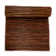 black bamboo cane fencing used for patio balcony and garden screening
