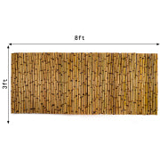 Bamboo garden fence screening for outdoor privacy