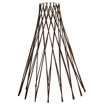 60'' H*15'' W Expandable Willow Twig Round Teepee Trellis
