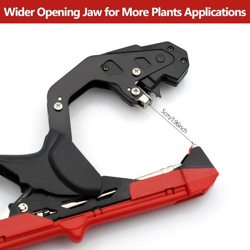 Plant Tie Gun, Plant Binder with Tape and Staples, Lightweight Manual Plant Binding Tool for Quickly Securing Vines—Green
