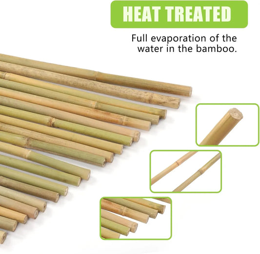 7 ft bamboo plant stakes for tomatoes beans flowers and garden rows