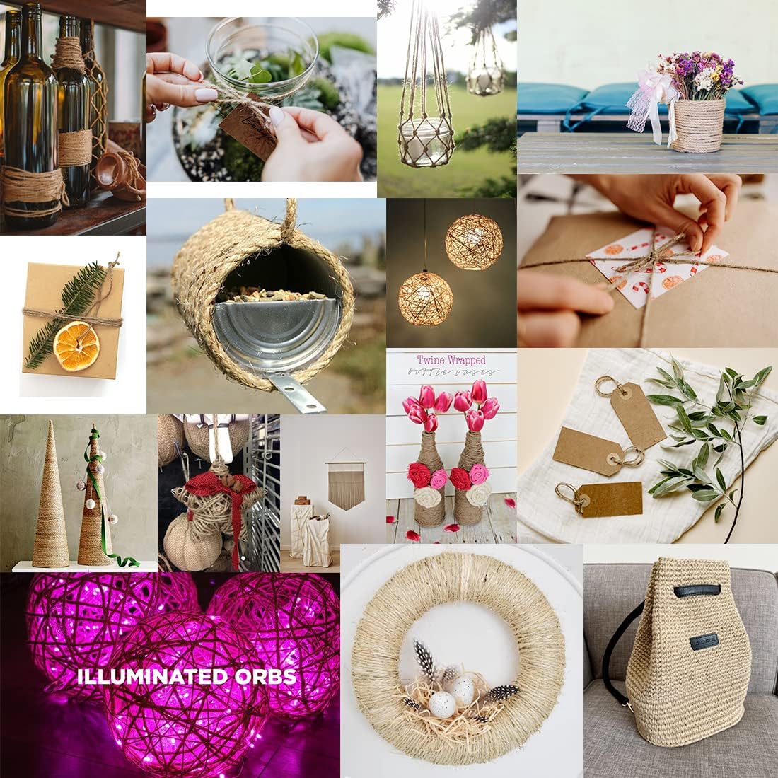 Natural Jute Twine – Garden, Craft, Gift Wrapping & Macrame String