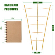 Bamboo Garden Trellis - 24 Inches Tall-3 Pack