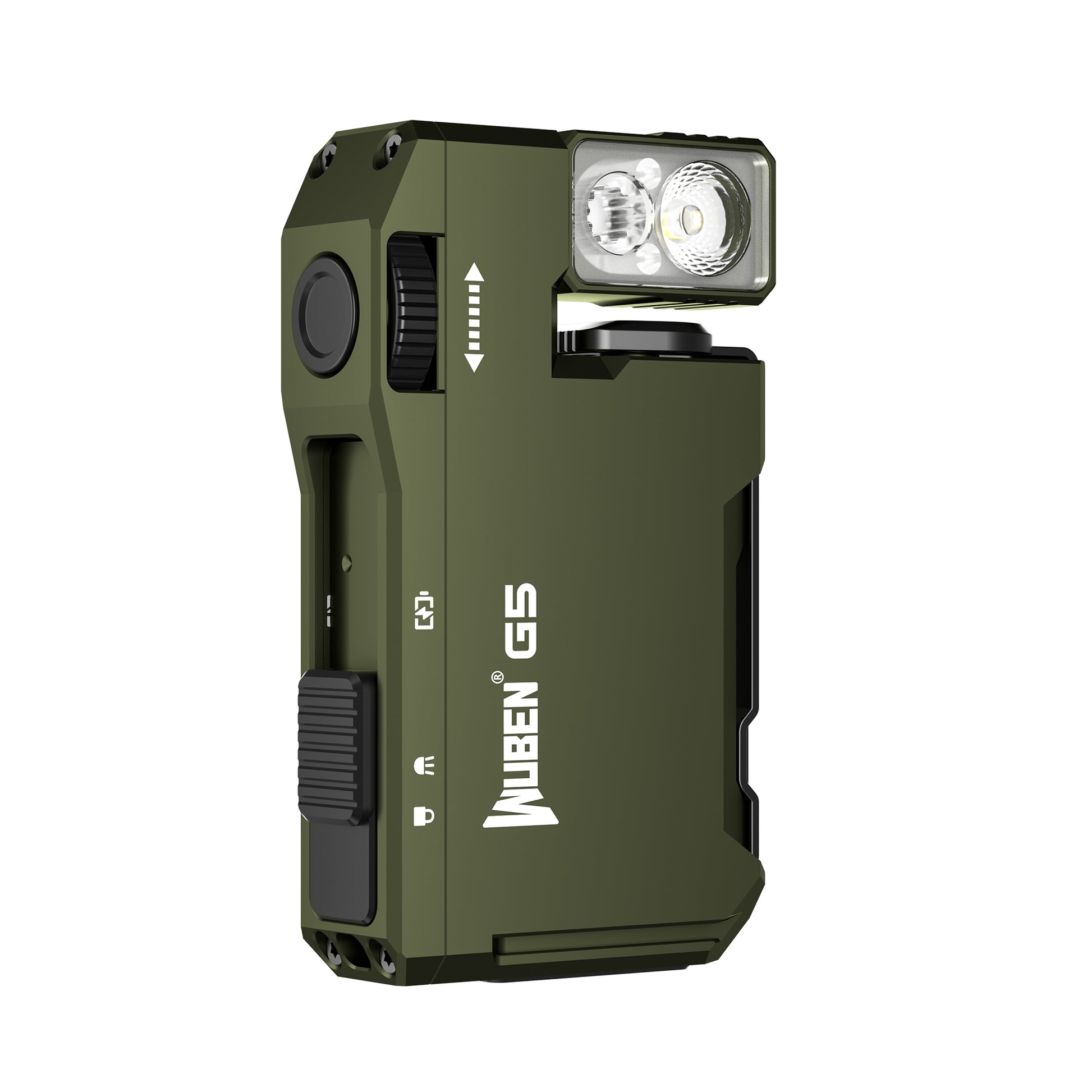 compact green WUBEN G5 keychain light for outdoor and emergency use