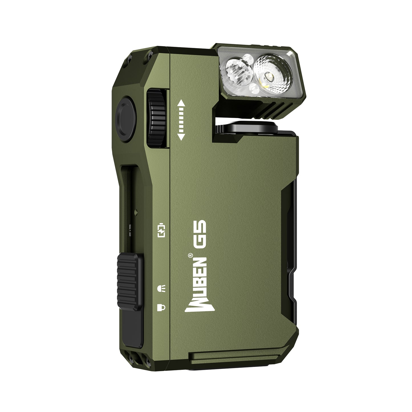 WUBEN G5 Green 400 Lumens Rechargeable EDC Keychain Flashlight product image for outdoor and work lighting