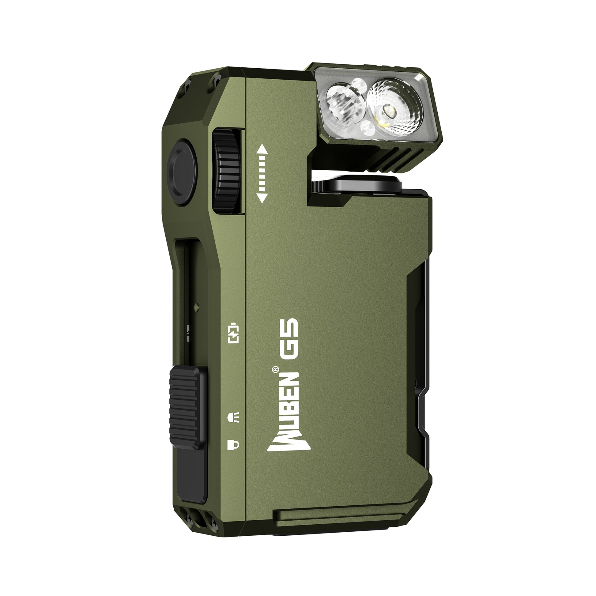WUBEN G5 Green 400 Lumens Rechargeable EDC Keychain Flashlight product image for outdoor and work lighting