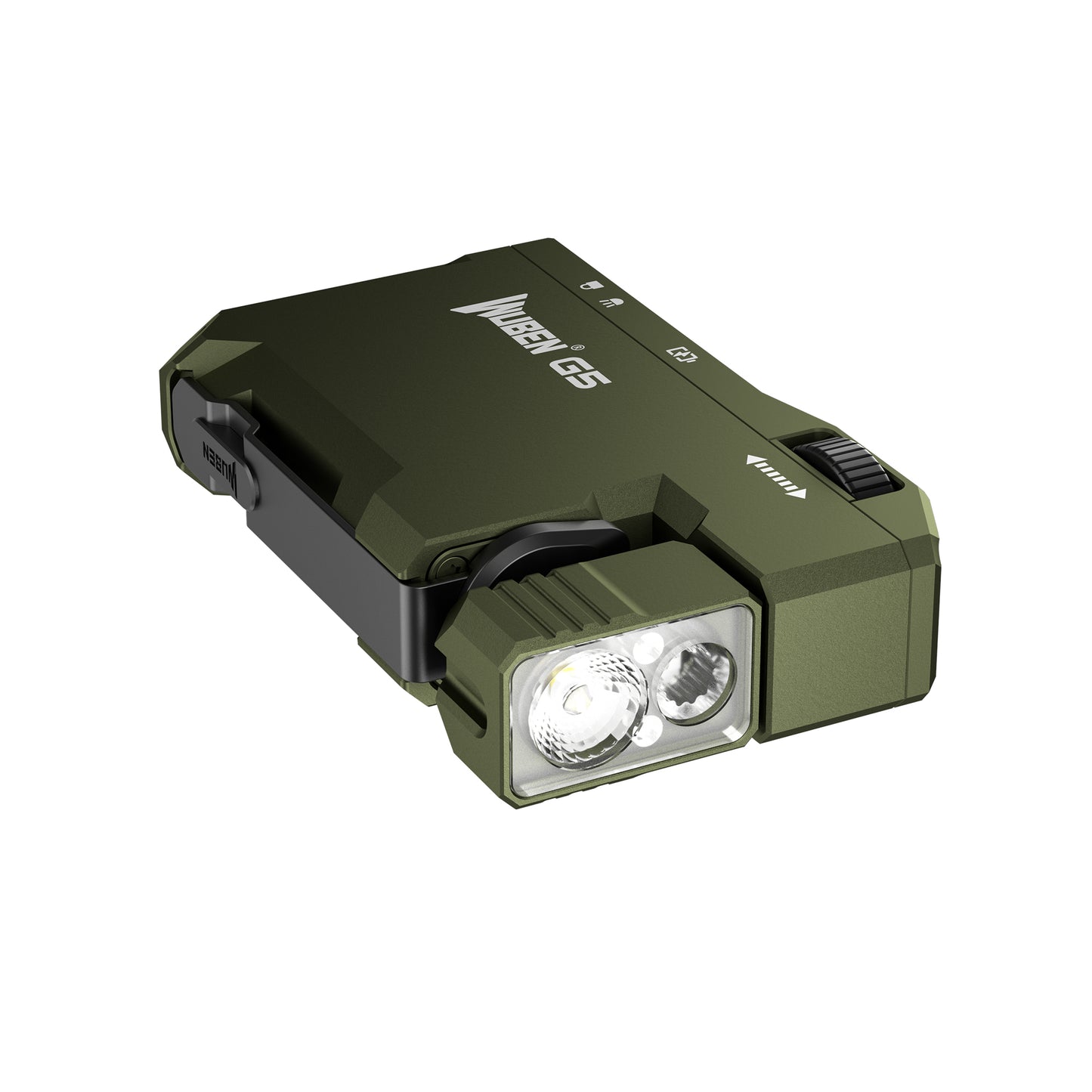 WUBEN G5 Green 400 Lumens Rechargeable EDC Keychain Flashlight product image for outdoor and work lighting