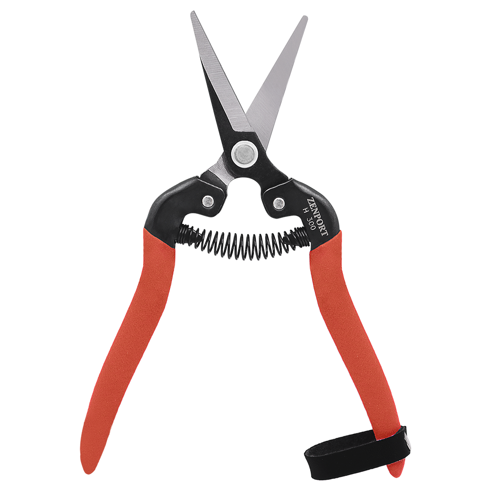 Zenport H300 Harvest Shear, Long Straight Carbon Steel Blade