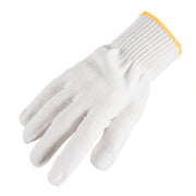 10-300 Pairs Heavy-Duty Cotton Work Gloves - Reusable White Knit Safety Gloves for Gardening, BBQ & Industrial Use