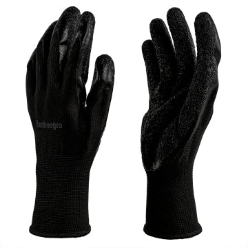 8-240 Pairs Latex Nitrile Work Gloves - Black Coated Safety Gloves with Knit Wrist (Large)