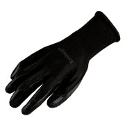 8-240 Pairs Latex Nitrile Work Gloves - Black Coated Safety Gloves with Knit Wrist (Large)
