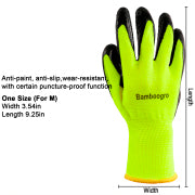 8-240 Pairs Latex Nitrile Coated Work Gloves - Green Safety Gloves with Knit Wrist (Medium)