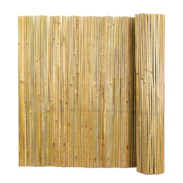 6 ft × 13 ft Natural Bamboo Slat Fence Screen – Privacy & Garden Use