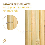 rolled bamboo fence panel used for outdoor garden privacy screening