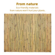 Bamboo or natural garden fence screening